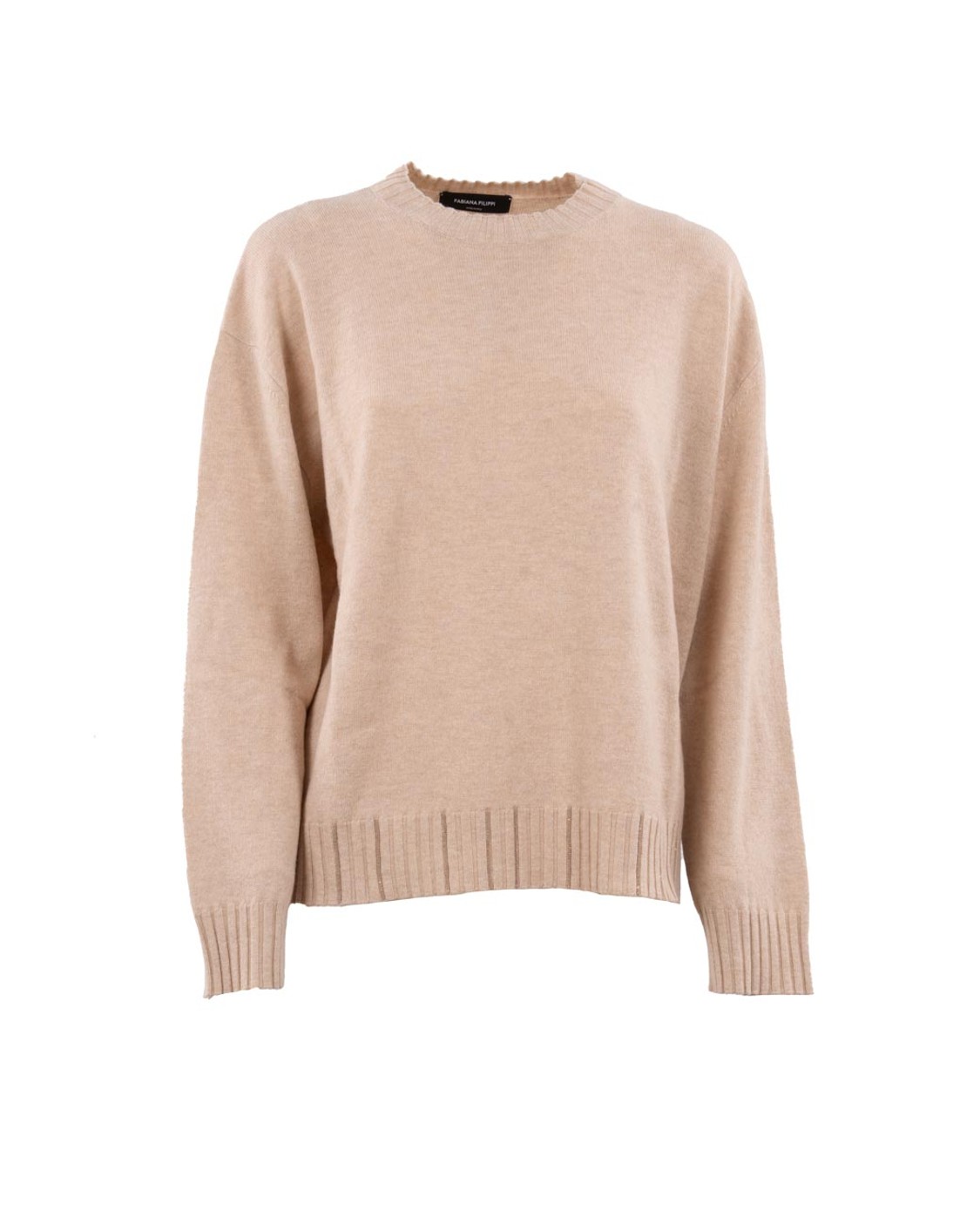 shop FABIANA FILIPPI  Pull: Fabiana Filippi maglia in platinum.
Realizzata in Platinum, l'esclusivo filato Fabiana Filippi che unisce lana, cashmere e seta.
Linea over.
Dettaglio in filo diamante.
Prodotta attraverso processi sostenibili.
Composizione: 75% Lana merino, 15% Seta, 10% Cashmere.
Made in Italy.. MAD215F028 L517-0158 number 2216709